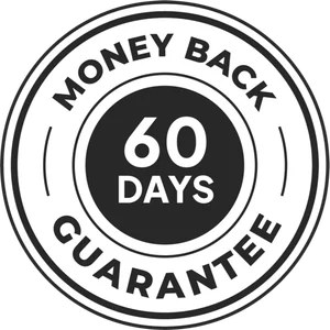 60 days money-back guarantee seal